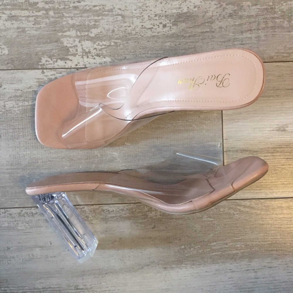 Clear Nude Heels